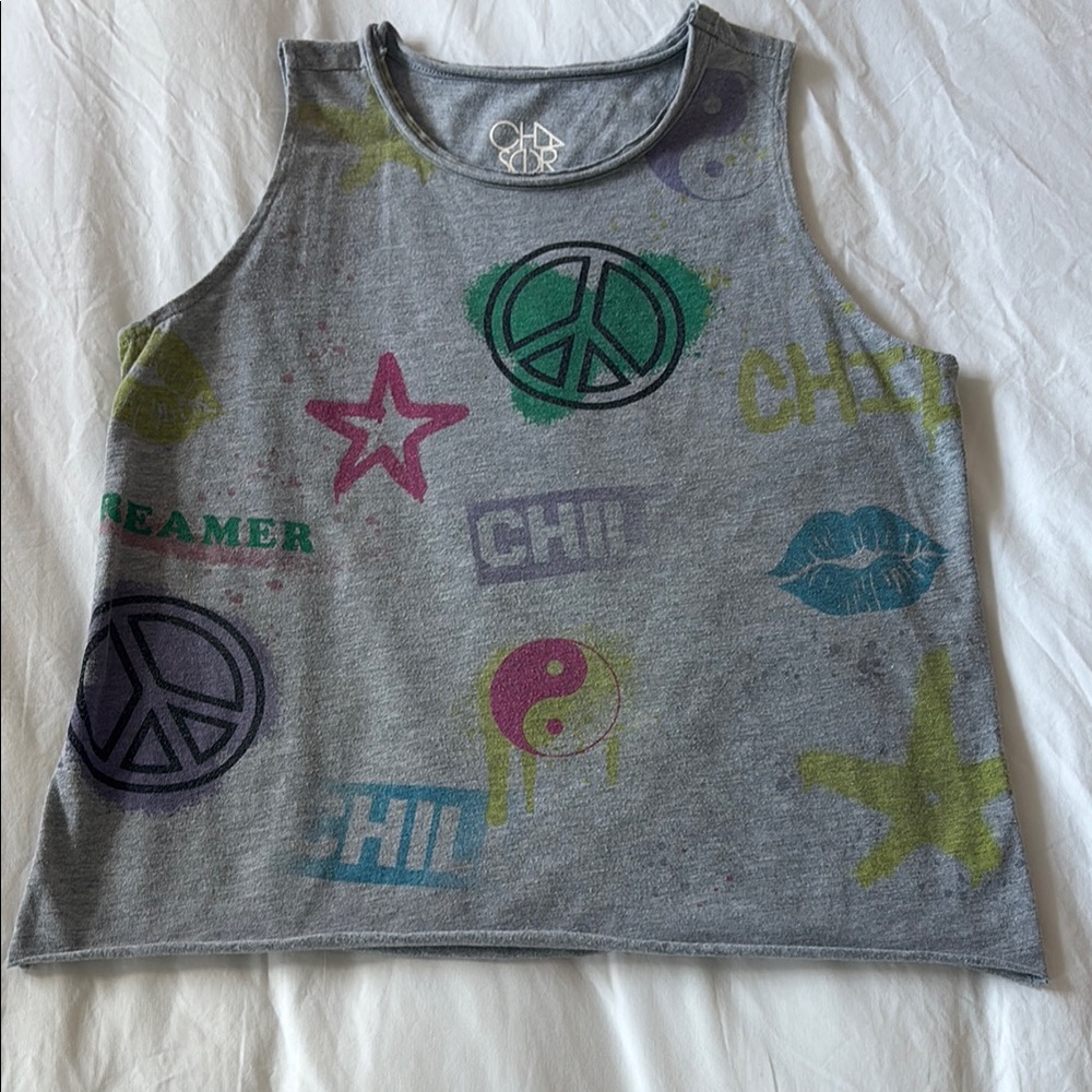 Chaser Kids Multicolor Graphic Tank Top